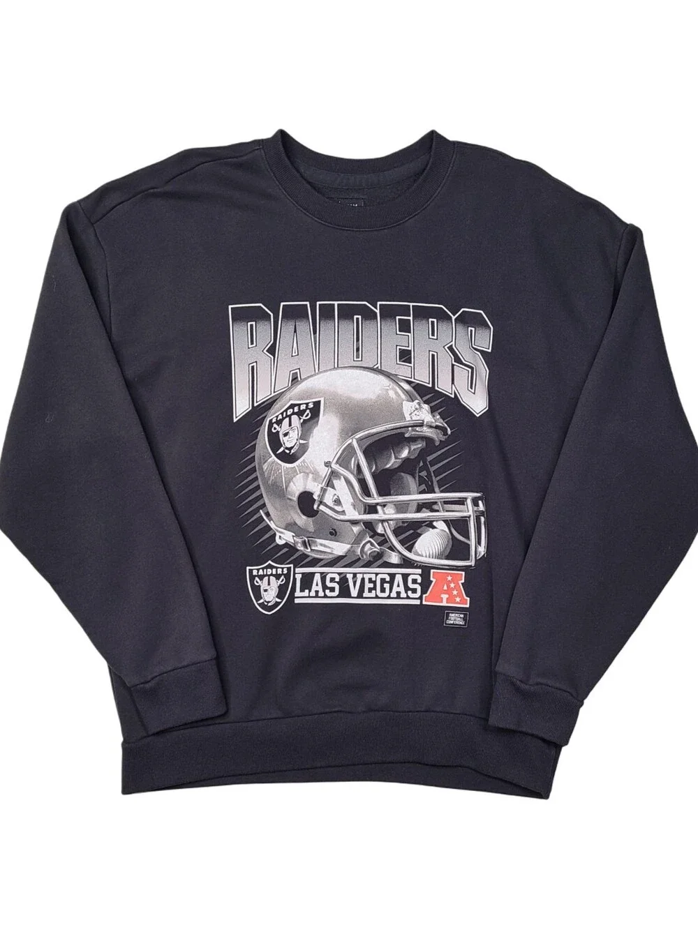 NFL Team Apparel Las Vegas Raiders Retro Style Crewneck Sweatshirt Mens XL